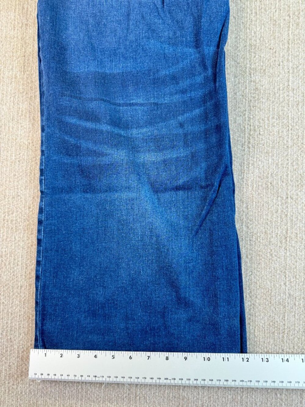 Kut From The Kloth Meg Fab Ab High Rise Wide Leg Jeans Size 14 Frayed Hem Blue D - Picture 10 of 10